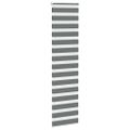 vidaXL Zebra roleta tmavošedá 65x200 cm šírka látky 60,9 cm polyester