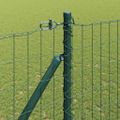 vidaXL Európsky plot s hrotmi 10 x 1,6 m PVC potiahnutá oceľ Zelená