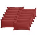 vidaXL Poťah na podložku 12 ks HOUTEN Víno červené 40 x 80 cm