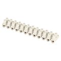 Skrutková svorkovnica 12× 2,5–4 mm2, 450 V, biela