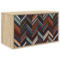 vidaXL Nástenný TV kabinet OMMEN 69 x 33 x 40 cm Dub sonoma