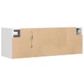 vidaXL TV nástenná skrinka s LED svetlami biela 100x31x35 cm