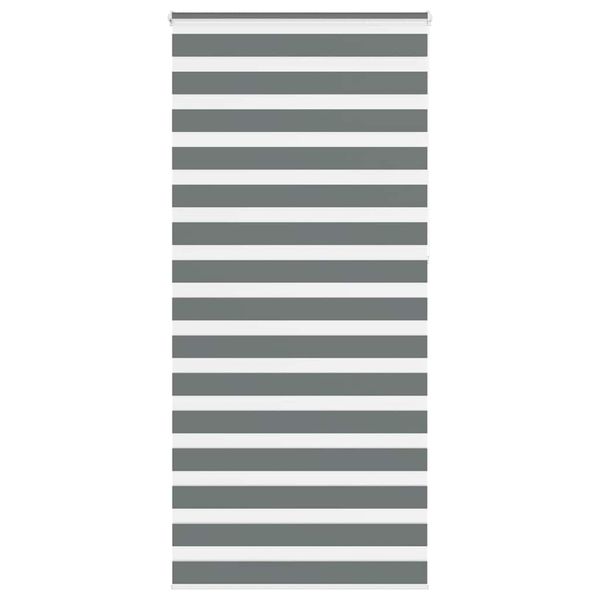 vidaXL Zebra roleta tmavošedá 105x230 cm šírka látky 100,9cm polyester