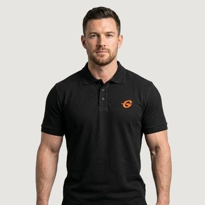 Tričko Polo Black - Gymbeam, veľkosť M