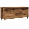vidaXL Skrinka na gramofónové platne Staré drevo 100 x 38 x 48 cm