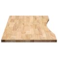 vidaXL Doska stolíka neošetrená 120x60x2,5 cm dubový masív obdĺžnikový