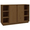 vidaXL Komoda medovohnedá 120x35x80 cm borovicový masív