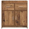 vidaXL Servírovacia skriňa Staré drevo 75 x 36 x 80 cm