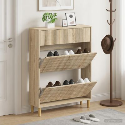 vidaXL Skriňa na topánky ARNHEM 78 x 24 x 103 cm Kompozitné drevo
