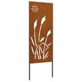 vidaXL Záhradná clona na súkromie Rezací Hrdzavý 50 x 140 cm