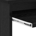 vidaXL Stôl Čierny dub 120,5 x 44 x 88,5 cm Kompozitné drevo