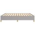 vidaXL Posteľný rám s boxspringom bledosivý 180x200 cm látka