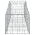 vidaXL Oblúkový gabionový kôš 13 ks 200x50x40/60 cm pozinkované železo