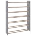 vidaXL Regál na topánky sivý 90x24x117 cm spracované drevo