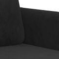 vidaXL Kreslo čierne 60 cm zamat