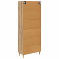 vidaXL Highboard Remeselný dub 69,5 x 34 x 180 cm Kompozitné drevo