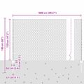 vidaXL Hexagonálny plot s stĺpom 10 x 1,2 m PVC potiahnutá oceľ Zelená