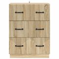 vidaXL Zásuvkový kabinet Dub sonoma 66 x 34,5 x 87 cm Kompozitné drevo