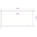 vidaXL Vonkajšia zatemňovacia roleta 305 (Š) x 140 (V) cm modrá HDPE
