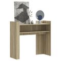 vidaXL Konzolový stolík dub sonoma 100x35x90 cm kompozitné drevo