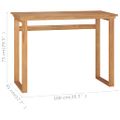 vidaXL Písací stôl 100x45x75 cm masívne teakové drevo
