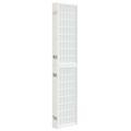 vidaXL Skladací paraván s 5 panelmi, japonský štýl 200x170 cm biely