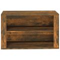 vidaXL Regál na topánky dymový dub 75x35x45 cm spracované drevo