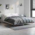 vidaXL Posteľný rám sivý dub sonoma 135x190 cm kompozitné drevo