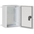 vidaXL Ovládacia skriňa Sivá 28 x 13 x 28 cm ABS plast
