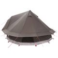 vidaXL Tipi stan 18-miestny Hnedá Šedá Polyester a oceľ