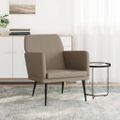 vidaXL Kreslo kapučínové 61x78x80 cm umelá koža
