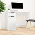 vidaXL Stôl biely 100x50x75 cm spracované drevo