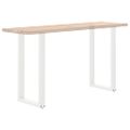 vidaXL Nohy barového stola v tvare U, 2 ks, biele, 40 x (90-91) cm, oceľové