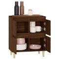 vidaXL Komoda hnedý dub 60x35x70 cm spracované drevo