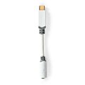 Adaptér NEDIS CCBW65950WT01 USB-C (M) - Jack 3.5mm (F) 0.1m biely