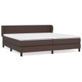 vidaXL Boxspring posteľ s matracom hnedá 200x200 cm umelá koža