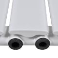 Biely vykurovací radiátor 311 x 1800 mm s vešiakom na uteráky 311 mm