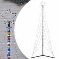 vidaXL LED vianočný stromček 525 LED farebné 302 cm