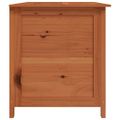 vidaXL Vonkajší box na vankúše hnedý 150x50x56 cm jedľový masív