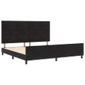 vidaXL Posteľ s pružinovým rámom Čierna 200 x 200 cm Zamat