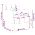 vidaXL Rozkladacia pohovka s podrúčkami 55 cm, ľanová