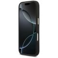 Karl Lagerfeld puzdro PU koža s logom Karl script a kovovými tlačidlami fotoaparátu pre iPhone 17 Pro čierna