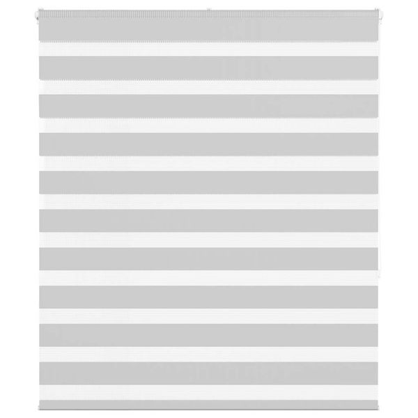 vidaXL Zebra roleta svetlosivá 120x150cm šírka látky 115,9cm polyester