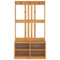 vidaXL Halový strom SANDNES 87x40x159,5 cm masívna borovica