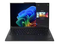 Prevedenie závesu 180 stupňov - Intel Core Ultra 7 - 258V / až 4.8 GHz - Evo - Win 11 Pro - Intel Arc Graphics 140V - 32 GB RAM - 2 TB SSD TCG Opal Encryption 2, NVMe, Performance - 14" IPS dotykový displej 1920 x 1200 - Wi-Fi 7, Bluetooth - 5G - čierna farba - kbd: česká/slovenská - s Lenovo Premier Support 3 roky, kompenzácia CO2 0,5 tony (2. generácia)
