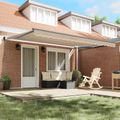 vidaXL Sklopná markíza Béžová 450 x 300 x 165 cm