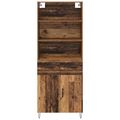vidaXL Highboard 2 ks Staré drevo 69,5 x 34 x 180 cm