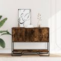 vidaXL Konzolový stolík dymový dub 100x35x74,5 cm kompozitné drevo