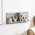 vidaXL Nástenná skrinka 70x16,5x30 cm sivá sonoma kompozitné drevo