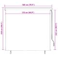 vidaXL Vonkajšia zatemňovacia roleta 170x250 cm krémová